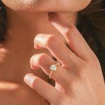 Cushion Diamond Pave Setting Ring 