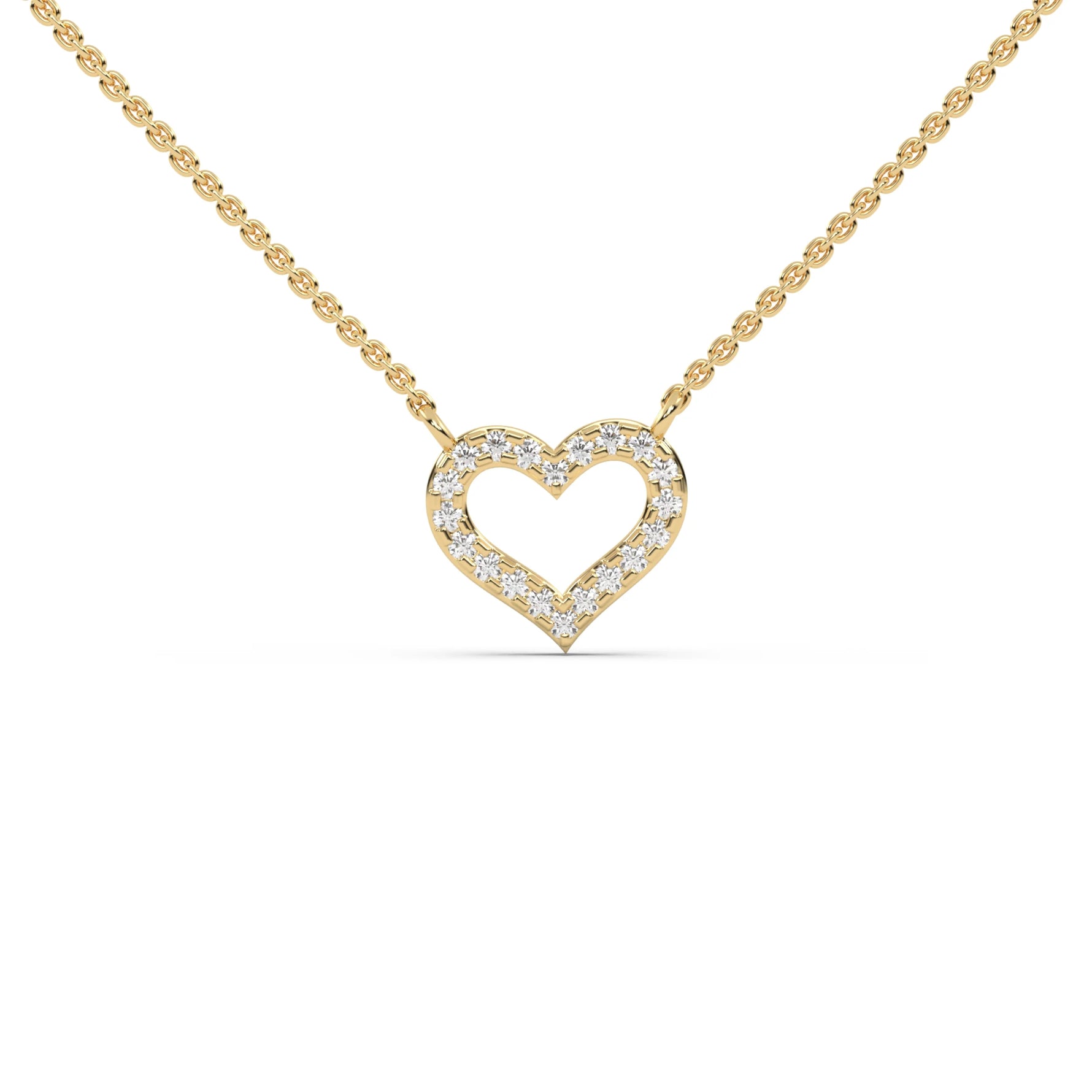 18K Yellow Gold Diamond Necklace