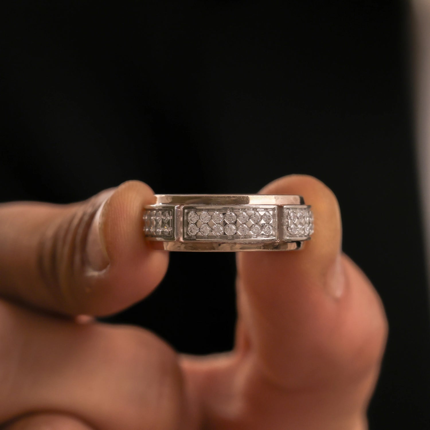 0.85 CT Lab Diamond Two Tone Eternity Ring