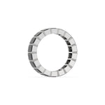 10K Emerald Black Diamond Eternity Ring
