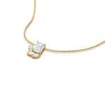 18K Yellow Gold Emerald, Round and Marquise Diamond Cluster Pendant