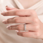 Emerald Diamond Bezel Set Ring