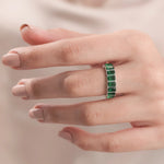 Emerald Gemstone Full Eternity Ring