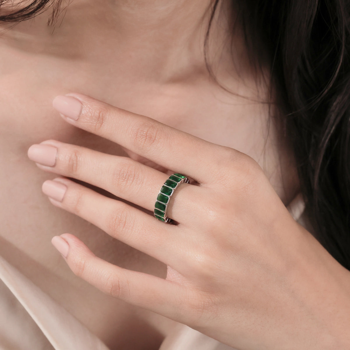 Emerald Gemstone Women Ring