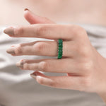 Emerald Gemstone Full Eternity Ring