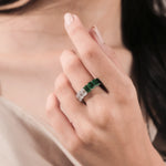 Emerald Gemstone  Full Eternity Ring