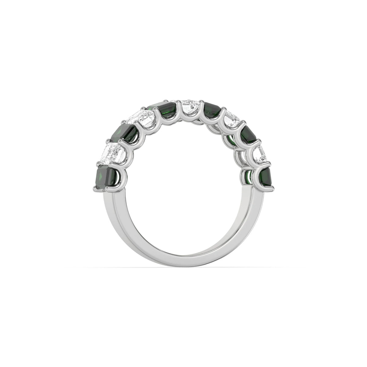 14K Emerald Eternity Ring