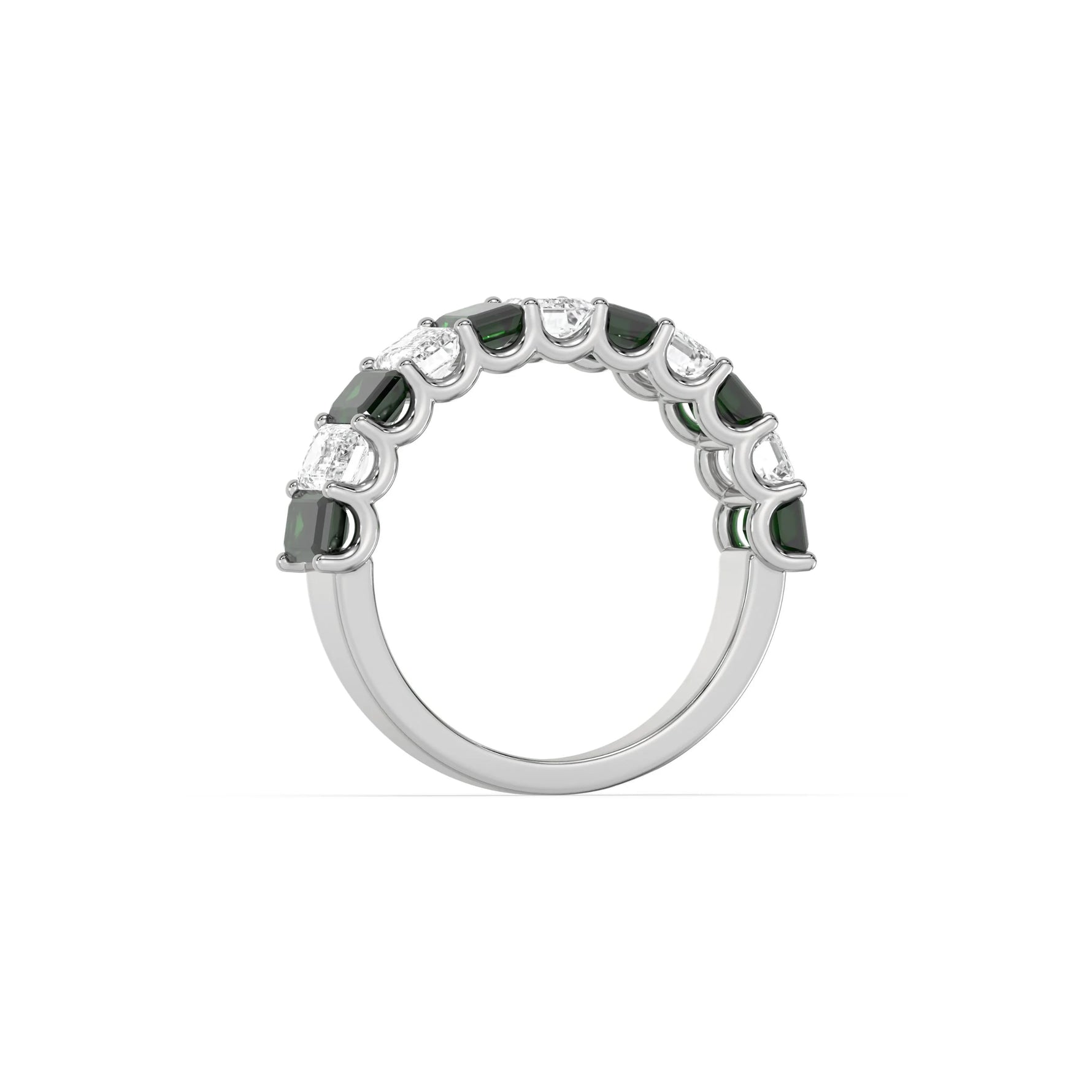 14K Emerald Eternity Ring