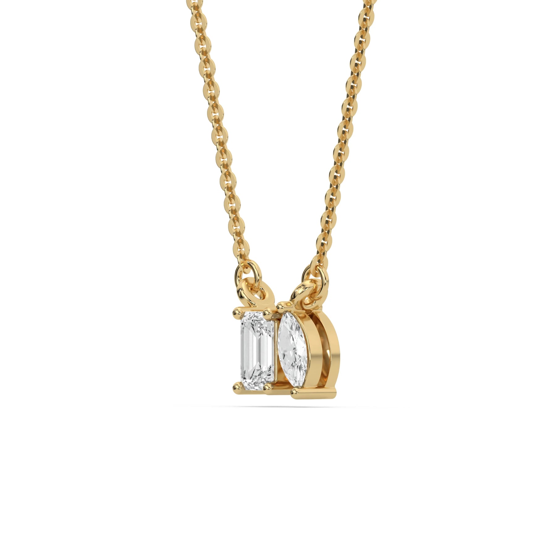 18K Yellow Gold Marquise Toi Moi Necklace