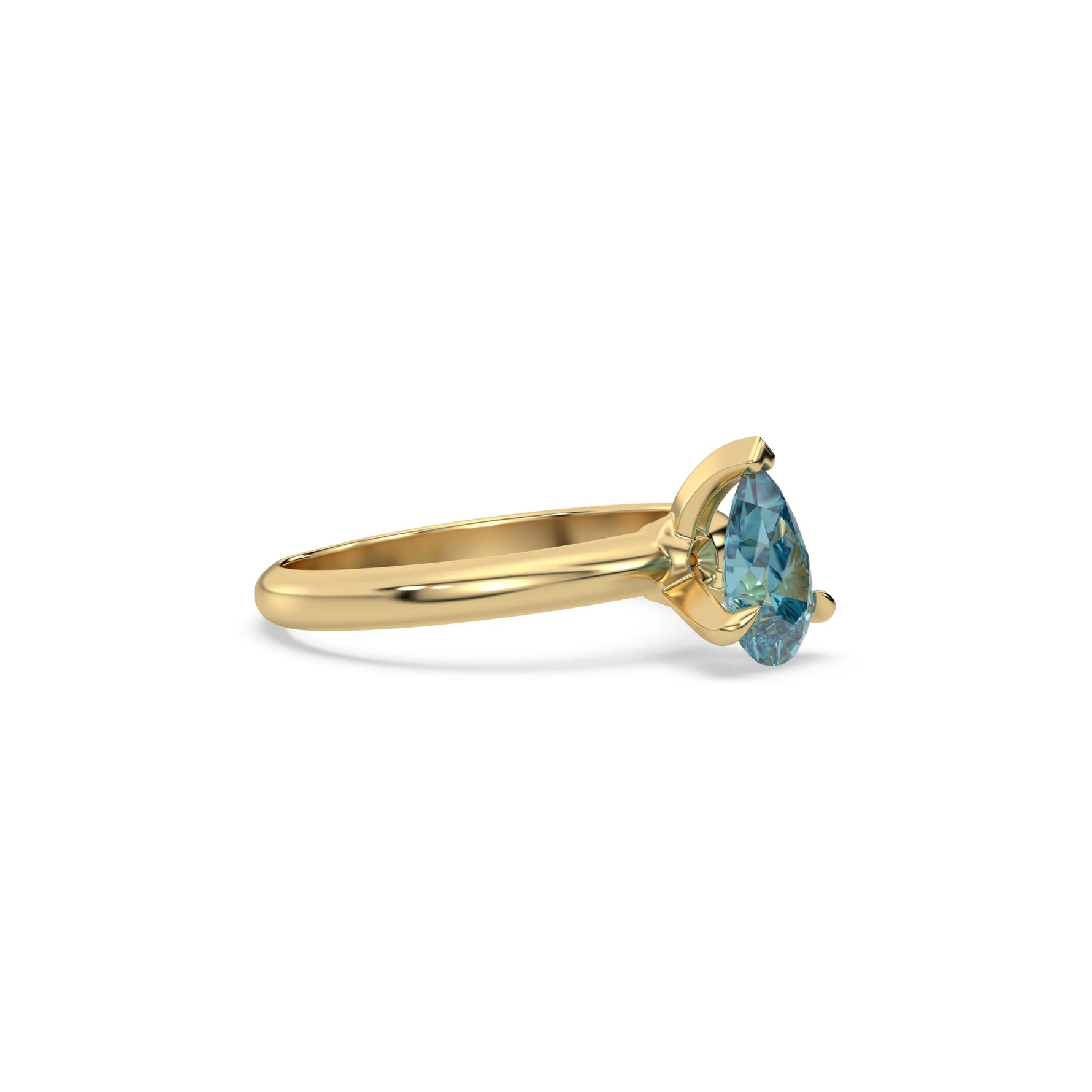 Blue Diamond Ring