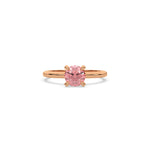 Pink Diamond Ring, Round Diamond Solitaire Ring, Pink Engagement Ring, Round Solitaire Ring, Round Wedding Ring, Lab Grown Diamond Ring