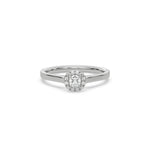 Cushion Cut Halo Engagement Ring