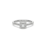 Princess Cut Halo Engagement Ring