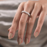 14K White Gold Full Eternity Ring