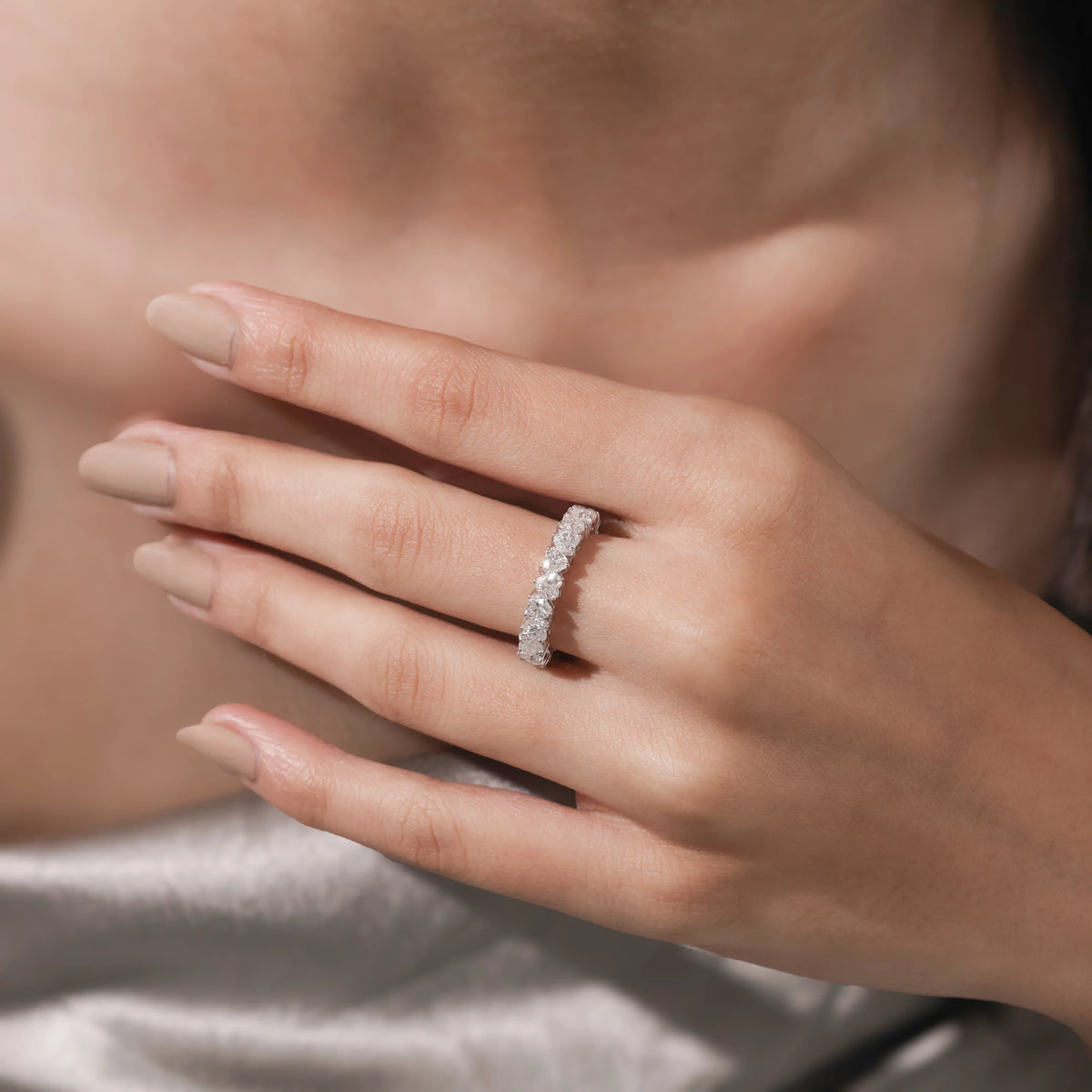 Heart Diamond  Full Eternity Ring