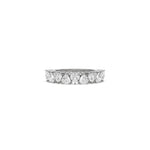 14K White Gold Heart Diamond Eternity Ring
