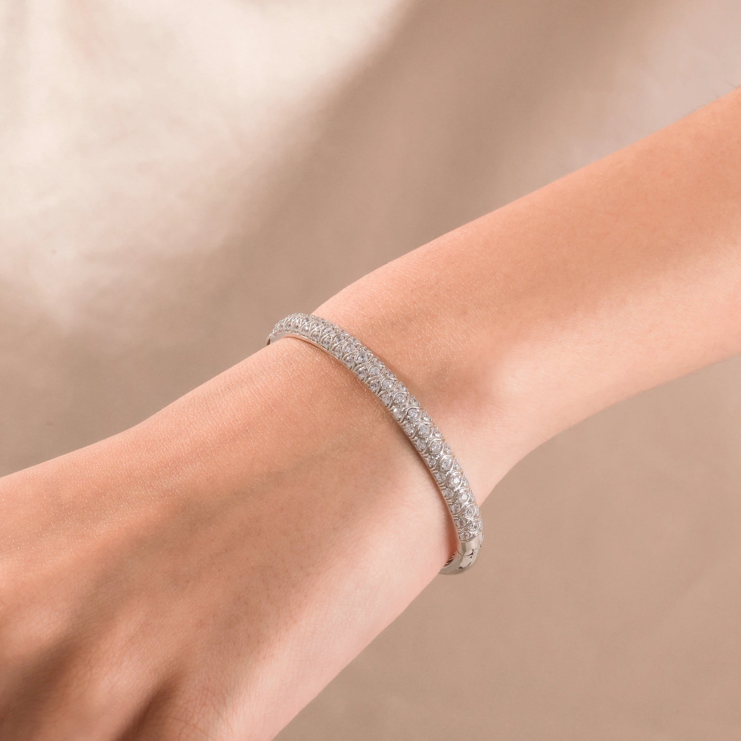 1.40 Lab Grown Diamond Bangle Bracelet
