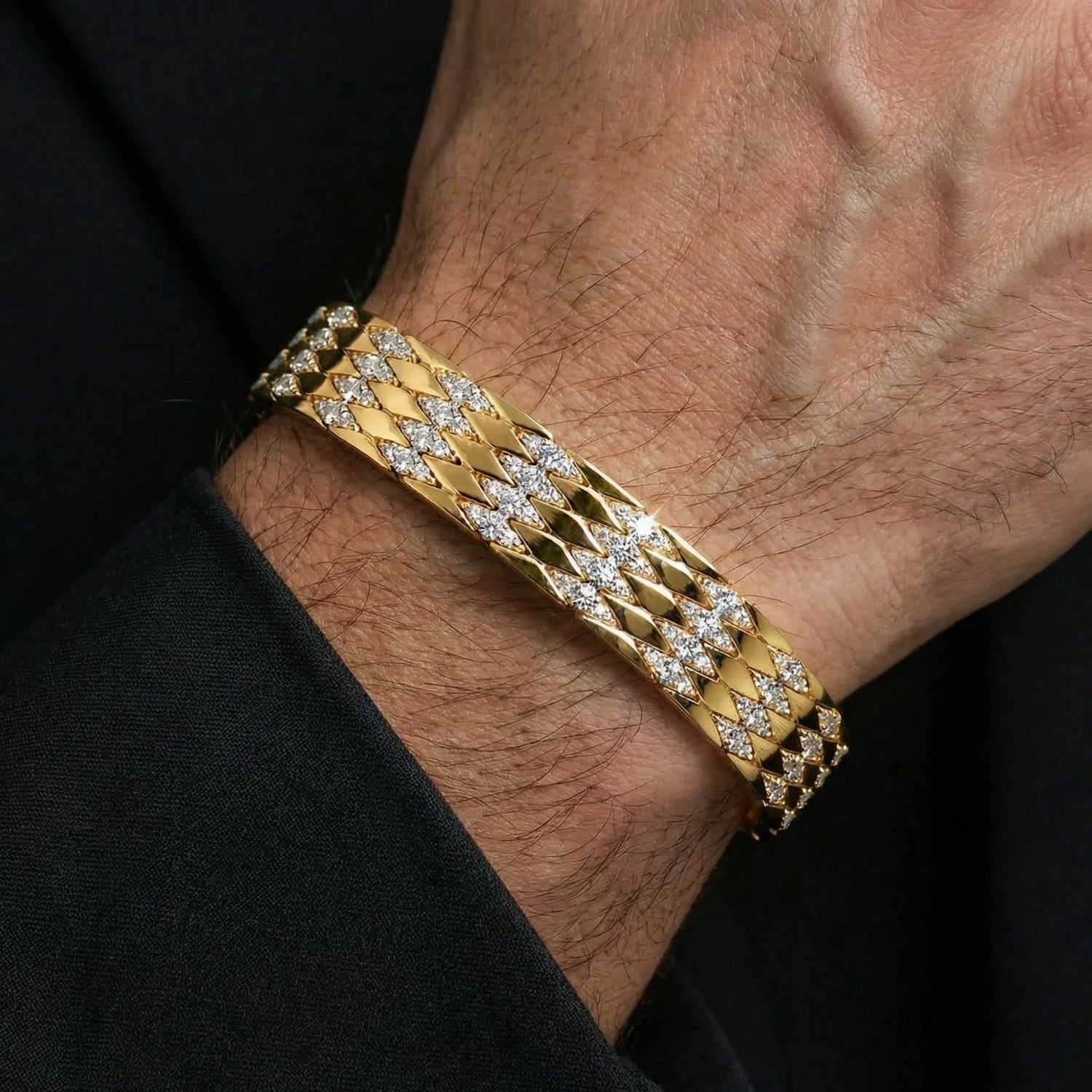4.35 CT Natural Diamond Link Bracelet