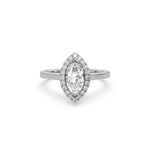 Marquise Diamond Ring, Halo Engagement Ring, Solitaire Ring, Marquise Engagement Ring, Promise Ring