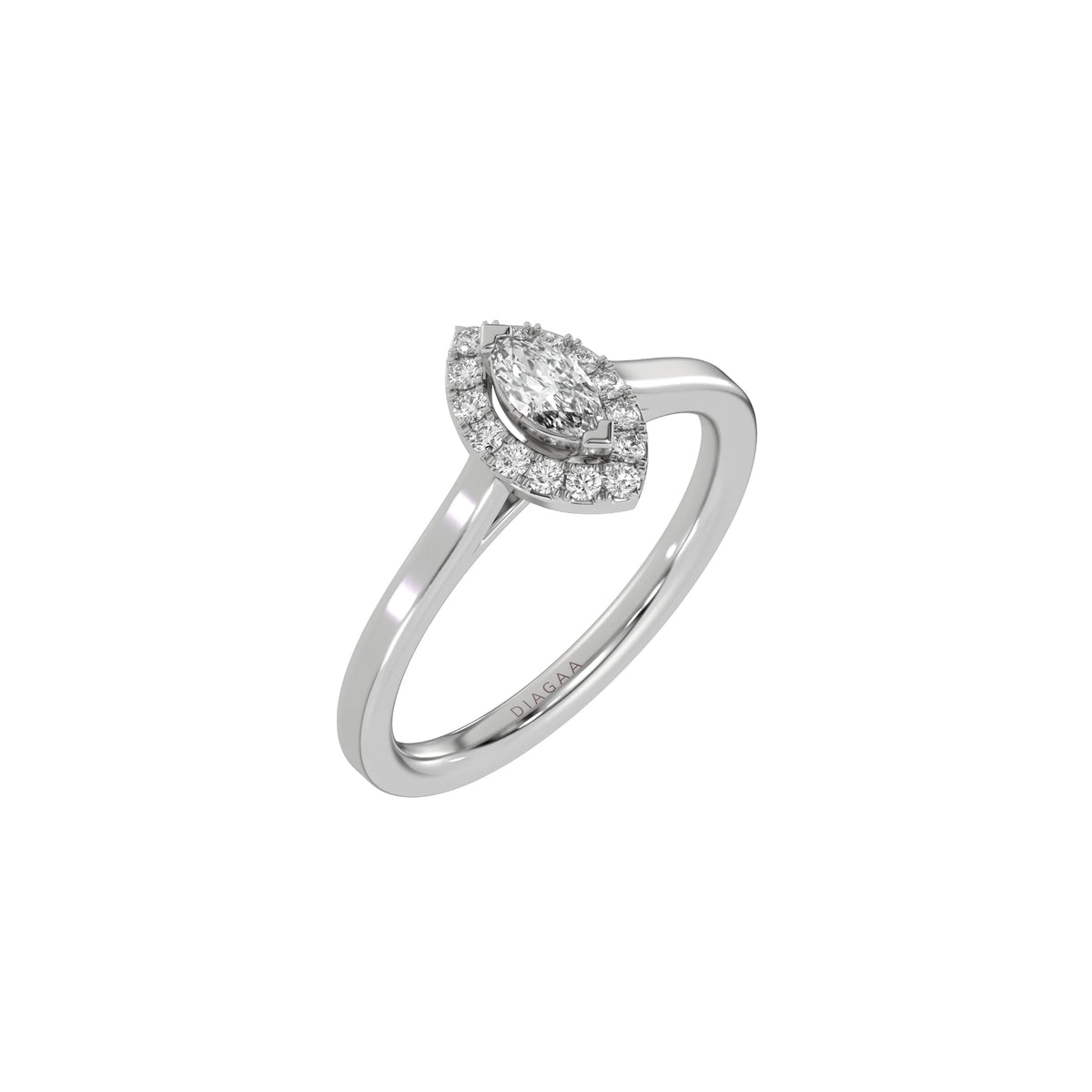 Marquise Diamond Ring, Halo Engagement Ring, Solitaire Ring, Marquise Engagement Ring, Promise Ring, Proposal Ring, Lab Diamond Ring