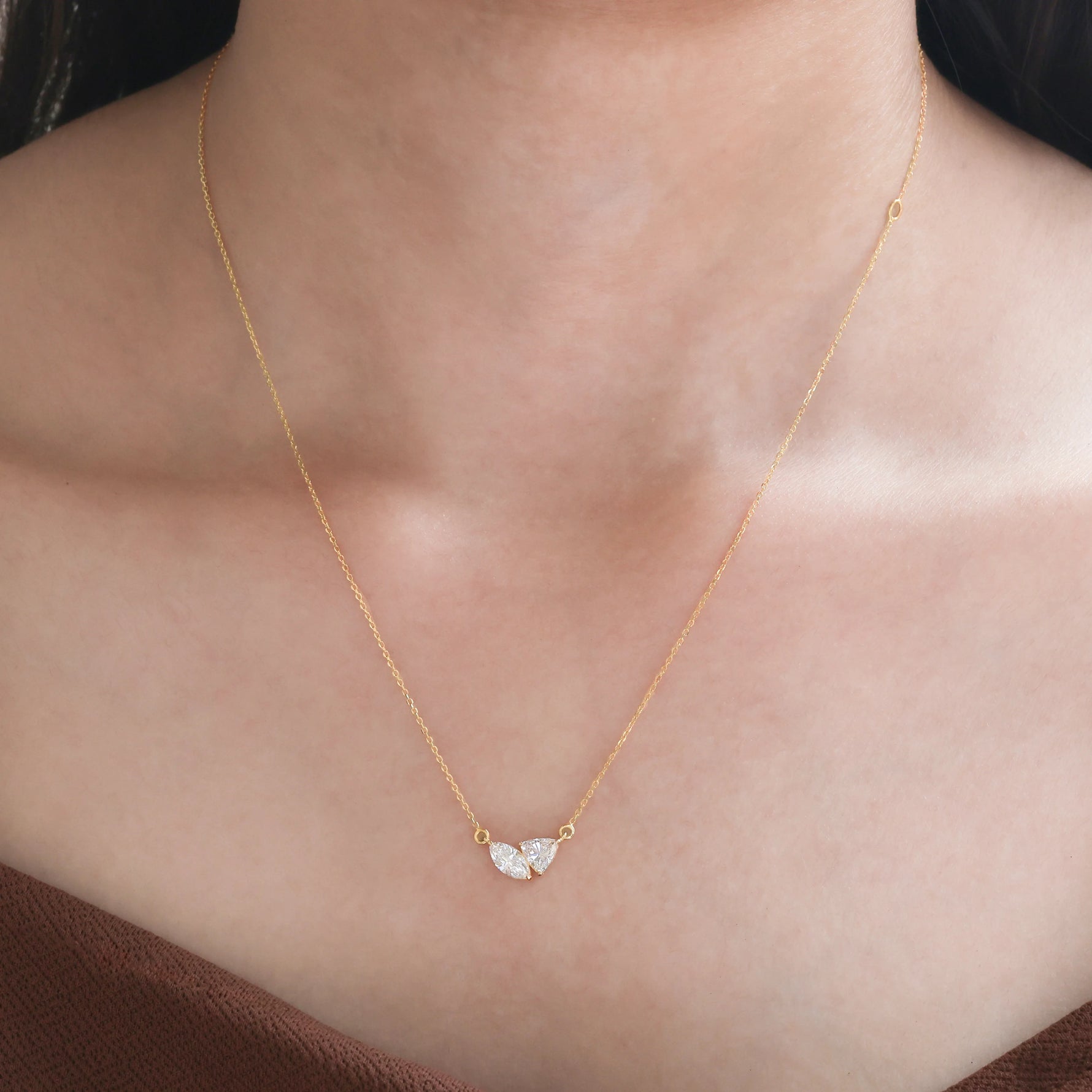 Trillion Diamond Toi Moi Necklace 