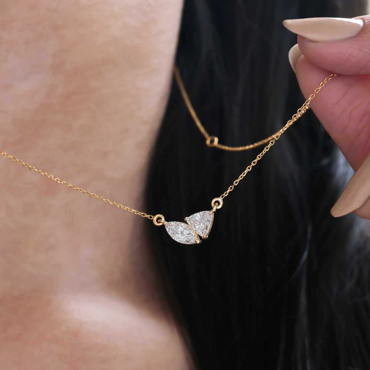 Marquise Diamond Necklace 