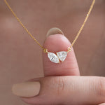 Trillion and Marquise Necklace 