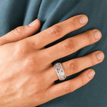 Mens Princess Cut Diamond Ring 