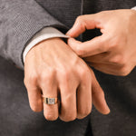 Mens Princess Solitaire Engagement Ring