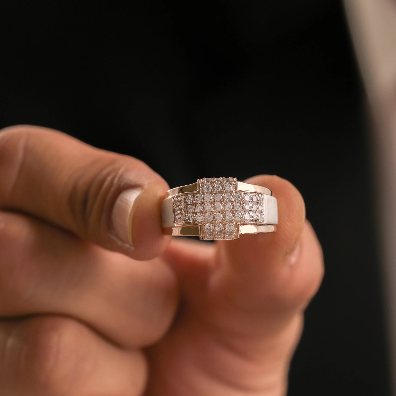 Men Gold Diamond Ring