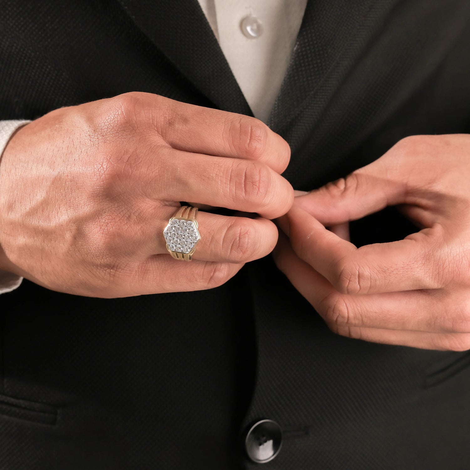 Mens Gold Signet Ring