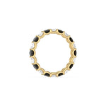 14K Yellow Gold Oval Diamond Full Eternity Ring
