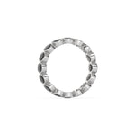 10K White Gold Black Diamond Full Eternity Ring