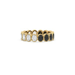 14K Yellow Gold Oval Bezel Setting Full Eternity Ring
