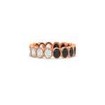 14K Rose Gold Oval Bezel Setting Full Eternity Ring