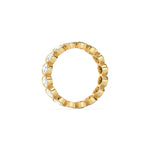 10K Yellow Gold Oval Bezel Setting Full Eternity Ring