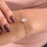 Oval Solitaire Bracelet