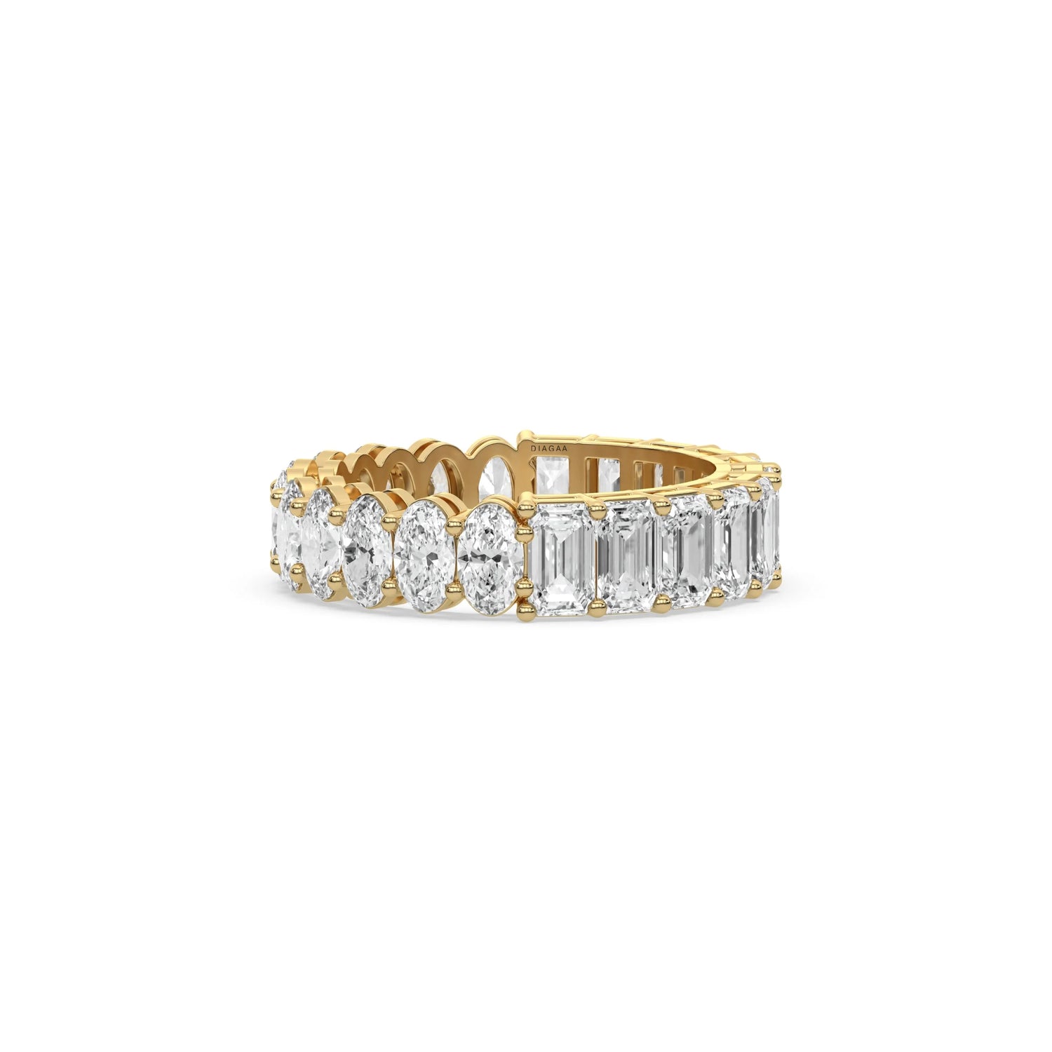 5.75 CT Half n Half Lab Grown Diamond Eternity Ring