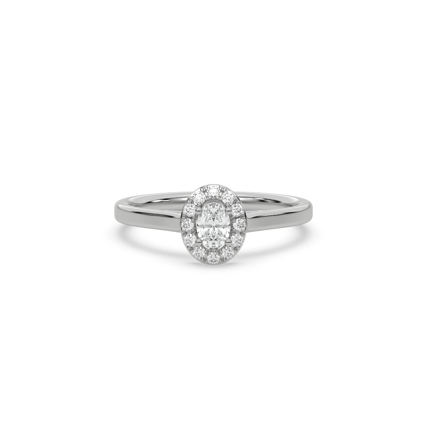 Oval Engagement Ring, Oval Diamond Ring, Solitaire Ring, Halo Engagement Ring, Promise Ring For Her