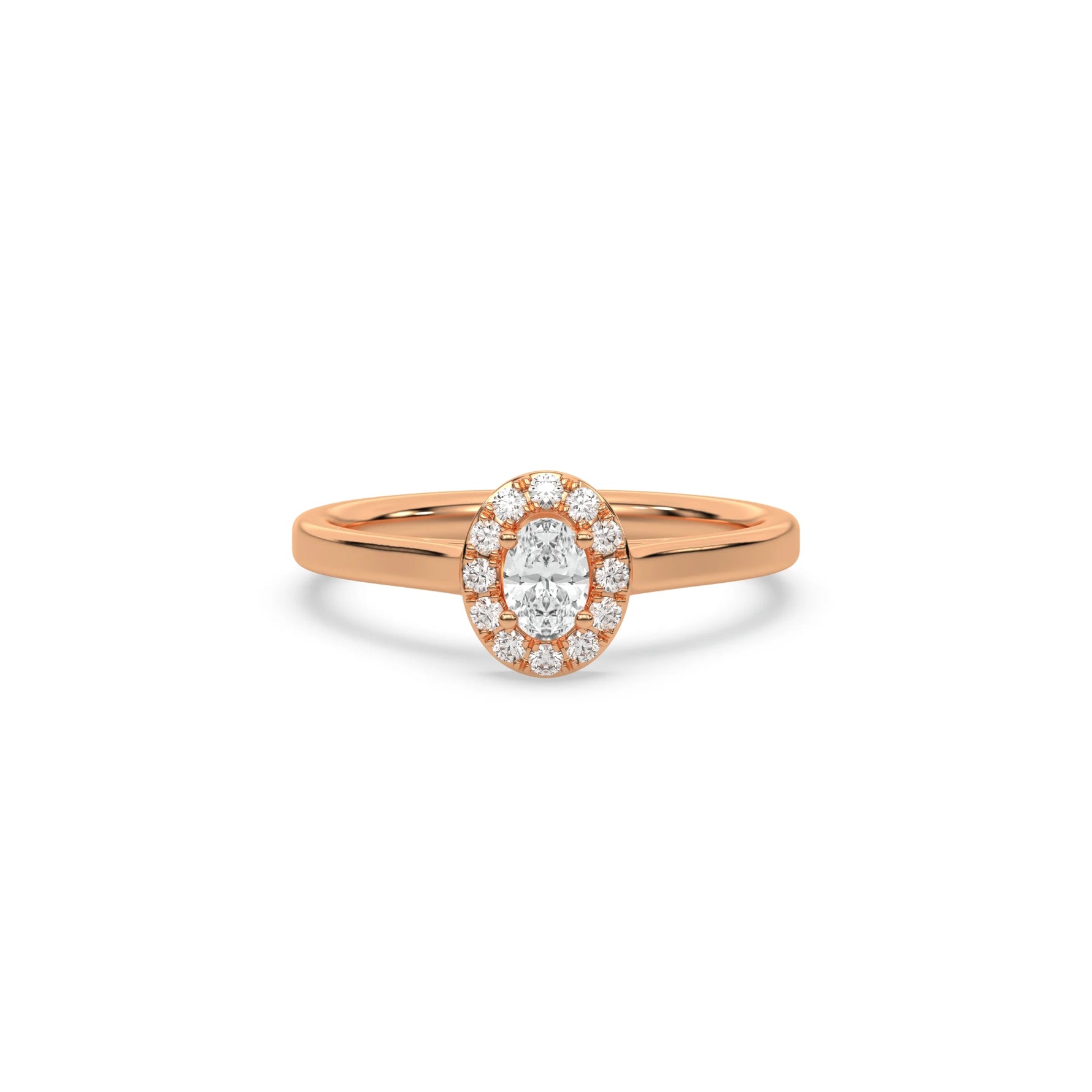 Oval Engagement Ring, Oval Diamond Ring, Solitaire Ring, Halo Engagement Ring, Promise Ring For Her