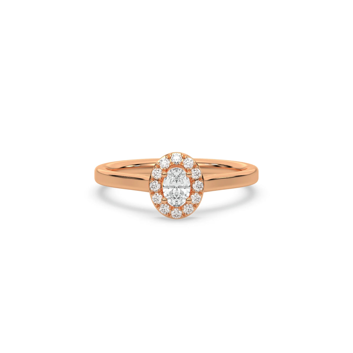 Oval Engagement Ring, Oval Diamond Ring, Solitaire Ring, Halo Engagement Ring, Promise Ring For Her