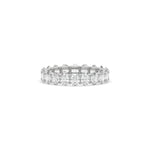 14K White Gold Oval Diamond Full Eternity Ring