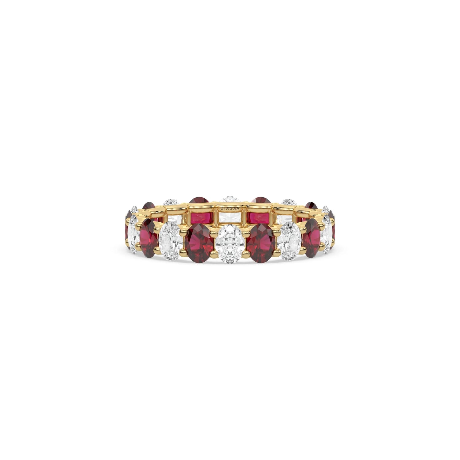 18K Yellow Gold Oval Full Eternity Ring