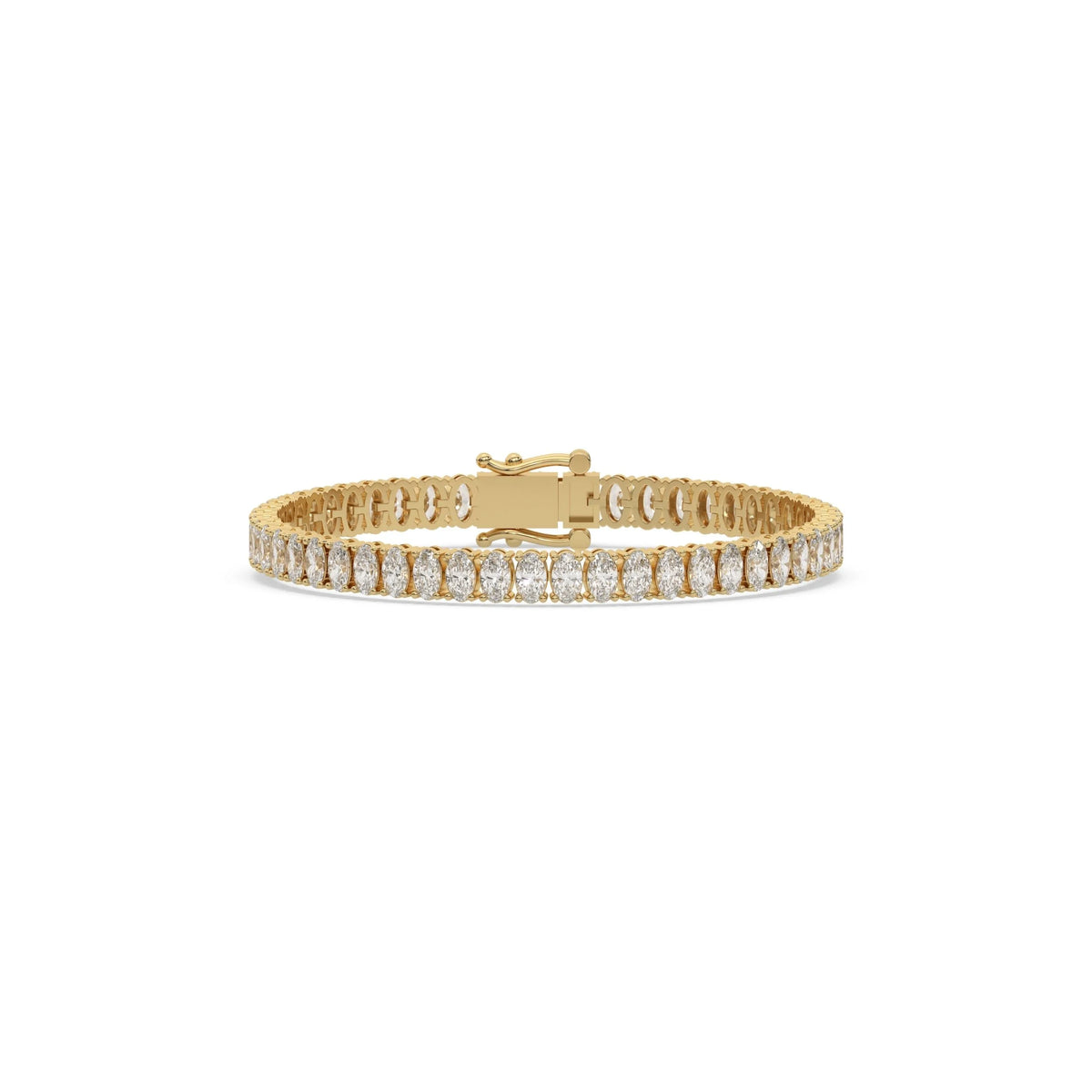 Oval Lab Grown Diamond Tennis Bracelet