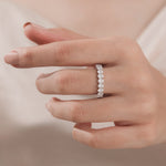 Oval Diamond Full Eternity Ring 