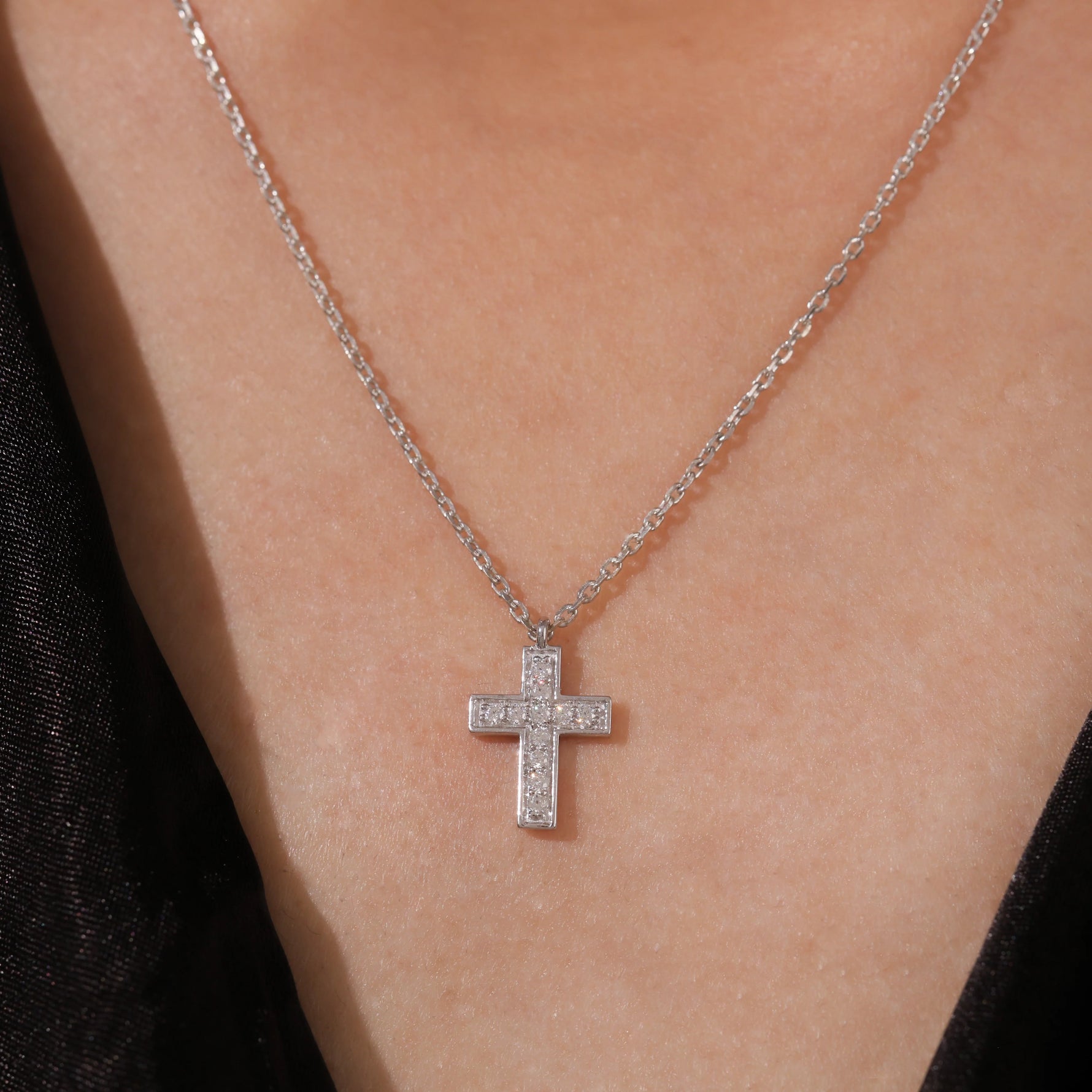 Cross Diamond Necklace