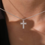 Mini Cross Diamond Necklace