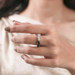 14K Gold Black Diamond Women Ring