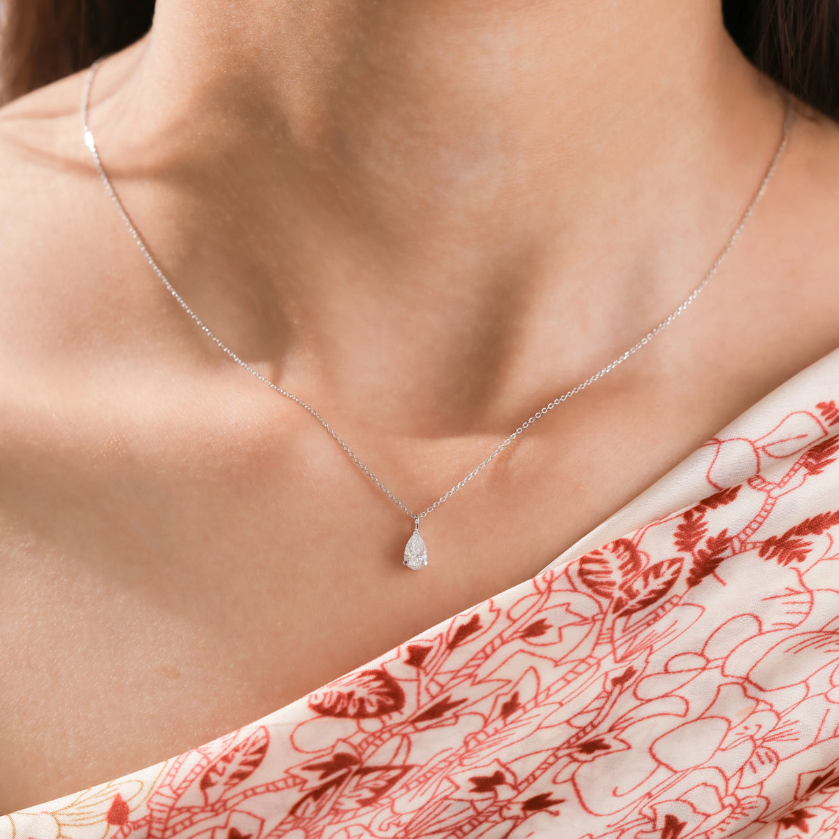 Pear Shape Diamond Pendant