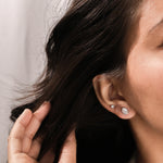 Pear Cut Solitaire Earring 